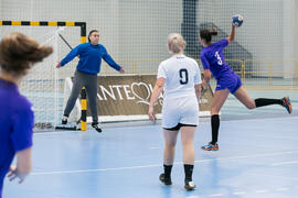 Partido Universidad de Aveiro - Universidad de Primorska. Categoría femenina. Campeonato Europeo Universitario de Balonmano. Antequera. Julio de 2017