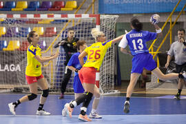 Partido Japón - Rumanía. Categoría femenina. Campeonato del Mundo Universitario de Balonmano. Antequera. Junio de 2016