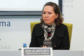 Elena Los Santos Brito. Primera sesión del X Pleno del Consejo Universitario Iberoamericano (CUIB) en la Universidad de Málaga. Rectorado. Marzo de 2012