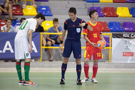 Partido Portugal contra China. 14º Campeonato del Mundo Universitario de Fútbol Sala 2014 (FUTSAL). Antequera. Julio de 2014