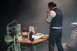 Álvaro Lozano en la gala inaugural de la XXV edición de Fancine de la Universidad de Málaga. Teatro Cervantes. Noviembre de 2015