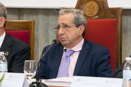 José Ángel Narváez. Presentación de la memoria del 50 Aniversario de la Facultad de Económicas. Facultad de Ciencias Económicas y Empresariales. Marzo de 2019
