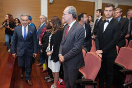 Asistentes a la investidura como Doctor "Honoris Causa" de Hans-Dieter Wienberg por la Facultad de Ciencias de la Universidad de Málaga. Rectorado. Mayo de 2016