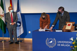 Toma de posesión de Ana Belén Ortega Ávila como nueva profesora titular del Área de Enfermería de la Universidad de Málaga. Paraninfo. Diciembre de 2021