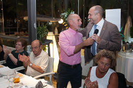 Cena Homenaje a profesores y PAS jubilados de la Facultad de Económicas. Restaurante El Palmeral. Septiembre de 2015