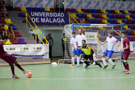 Partido Portugal contra Georgia. 14º Campeonato del Mundo Universitario de Fútbol Sala 2014 (FUTSAL). Antequera. Julio de 2014