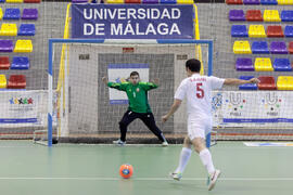 Partido Irán contra Bielorrusia. 14º Campeonato del Mundo Universitario de Fútbol Sala 2014 (FUTSAL). Antequera. Julio de 2014