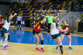 Partido Universidad de Colonia - Universidad de Valencia. Categoría femenina. Campeonato Europeo Universitario de Balonmano. Antequera. Julio de 2017