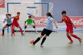 Partido China contra Uruguay. 14º Campeonato del Mundo Universitario de Fútbol Sala 2014 (FUTSAL). Antequera. Julio de 2014