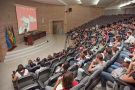 Presentación de spots en el 3º Campus Audiovisual de la Universidad de Málaga: Creatividad Publicitaria. Facultad de Ciencias de la Comunicación. Octubre de 2009