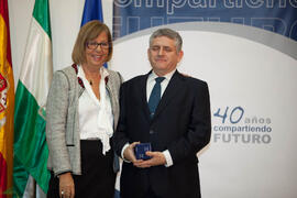 Homenaje a los jubilados y al personal que cumple 25 años de servicio en la Universidad de Málaga. Paraninfo. Octubre de 2012