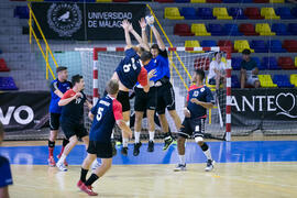 Partido Universidad de Montpellier - Universidad de Frankfurt. Categoría masculina. Campeonato Europeo Universitario de Balonmano. Antequera. Julio de 2017