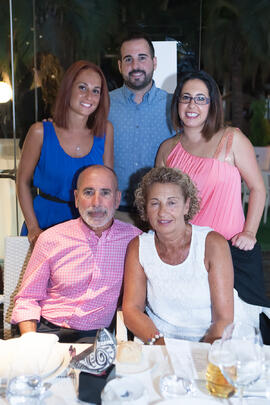 Cena Homenaje a profesores y PAS jubilados de la Facultad de Económicas. Restaurante El Palmeral. Septiembre de 2015