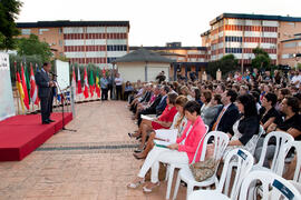 Acto de bienvenida a los alumnos Erasmus de la Universidad de Málaga. Jardín Botánico. Octubre de 2013
