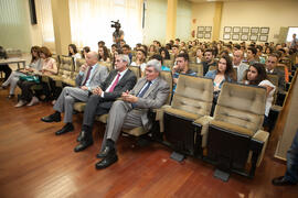 Entrega de premios de la V Olimpiada Financiera. Facultad de Ciencias Económicas y Empresariales. Junio de 2015