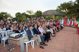 Acto de bienvenida a los alumnos Erasmus de la Universidad de Málaga. Jardín Botánico. Octubre de 2013
