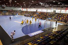 Partido Rusia - España. Categoría masculina. Campeonato del Mundo Universitario de Balonmano. Antequera. Junio de 2016