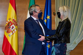 Toma de posesión de nueva funcionaria de la Universidad de Málaga. Edificio del Rectorado. Diciembre de 2021