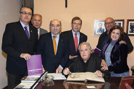 Inauguración de la exposición "Eugenio Chicano. Cofrade" en el Museo de la Semana Santa de Málaga. Noviembre de 2011