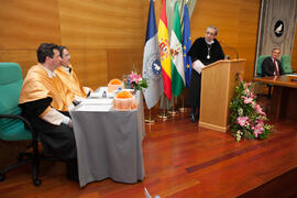 Investidura como Doctor "Honoris Causa" de Manuel Molina Lozano por la Facultad de Turismo de la Universidad de Málaga. Rectorado. Abril 2016