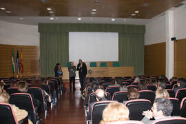 Inauguración de la exposición de Lorenzo Saval. Rectorado. Enero de 2008