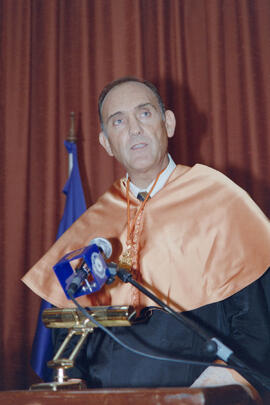 Apertura del Curso Académico 1994/1995 de la Universidad de Málaga. Paraninfo. Octubre de 1994