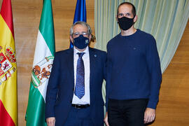 Toma de posesión de nuevo funcionario de la Universidad de Málaga. Edificio del Rectorado. Diciembre de 2021
