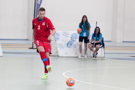 Partido Eslovaquia contra República Checa. 14º Campeonato del Mundo Universitario de Fútbol Sala 2014 (FUTSAL). Antequera. Julio de 2014