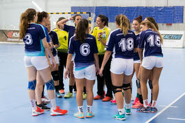 Partido Universidad de Málaga - Universidad de Valencia. Categoría femenina. Campeonato Europeo Universitario de Balonmano. Antequera. Julio de 2017