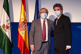 Toma de posesión de Rafael Alarcón Postigo como nuevo profesor titular del Área de Metodología de las Ciencias del Comportamiento de la Universidad de Málaga. Paraninfo. Diciembre de 2021