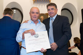 Entrega de Título de Socio. 230º Aniversario de la Sociedad Económica Amigos del País. Plaza de la Constitución. Septiembre de 2019