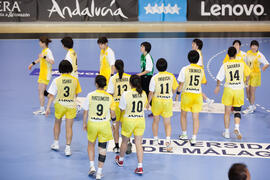 Partido Japón - República Checa. Categoría femenina. Campeonato del Mundo Universitario de Balonmano. Antequera. Julio de 2016