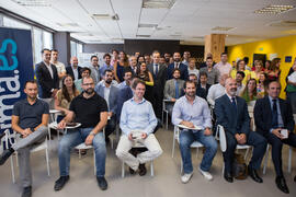 Visita de Pedro Duque, ministro de Ciencia, Innovación y Universidades, al edificio The Green Ray. Campus de Teatinos. Junio de 2018