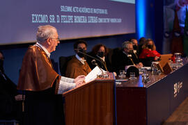 Discurso de Felipe Romera en su investidura como Doctor "Honoris Causa" por la por la Escuela Técnica Superior de Ingeniería de Telecomunicación de la Universidad de Málaga. Paraninfo. Marzo de 2022
