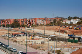 Obras en el Bulevar del Campus de Teatinos. Julio de 2021