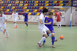 Partido Ucrania contra Irán. 14º Campeonato del Mundo Universitario de Fútbol Sala 2014 (FUTSAL). Antequera. Julio de 2014