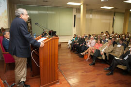 José Ángel Narváez en el acto conmemorativo del 50 Aniversario de la Facultad de Económicas. Facultad de Ciencias Económicas y Empresariales. Octubre de 2015