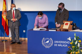 Toma de posesión de María Livia García Faroldi como nueva profesora titular del Área de Sociología de la Universidad de Málaga. Paraninfo. Diciembre de 2021