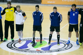 Partido Universidad de Frankfurt - Universidad Duisburg-Essen. Categoría masculina. Campeonato Europeo Universitario de Balonmano. Antequera. Julio de 2017