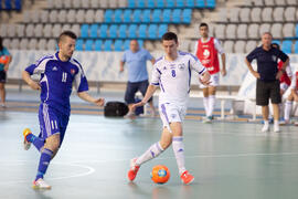 Partido Israel contra Eslovaquia. 14º Campeonato del Mundo Universitario de Fútbol Sala 2014 (FUTSAL). Antequera. Julio de 2014