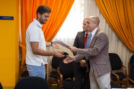 Entrega de Becas de la Cátedra Santander de Responsabilidad Social Corporativa. Facultad de Ciencias Económicas y Empresariales. Julio de 2015
