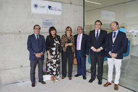 Foto de grupo. Inauguración la nueva Facultad de Psicología y Logopedia de la Universidad de Málaga. Campus de Teatinos. Octubre de 2022