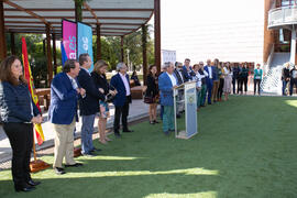 Inauguración de la primera "Isla y Senda Verde" de la Universidad de Málaga. Facultad de Ciencias de la Comunicación y Turismo. Octubre de 2019