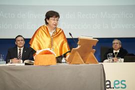 Toma de posesión de Rosario Gómez García como nueva Gerente de la Universidad de Málaga. Paraninfo. Marzo de 2024