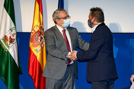 Toma de posesión de Rafael Alarcón Postigo como nuevo profesor titular del Área de Metodología de las Ciencias del Comportamiento de la Universidad de Málaga. Paraninfo. Diciembre de 2021
