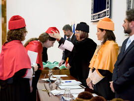 Investidura de nuevos doctores por la Universidad de Málaga 2010. Paraninfo. Enero de 2010