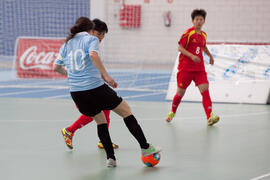 Partido China contra Uruguay. 14º Campeonato del Mundo Universitario de Fútbol Sala 2014 (FUTSAL). Antequera. Julio de 2014