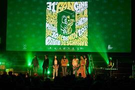 Gala de clausura de la 31ª edición de Fancine de la Universidad de Málaga. Cine Albéniz. Noviembre de 2021