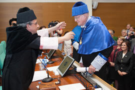 Investidura como Doctor "Honoris Causa" de Hans-Dieter Wienberg por la Facultad de Ciencias de la Universidad de Málaga. Rectorado. Mayo de 2016