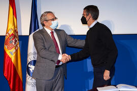 Toma de posesión de Manuel Francisco Jiménez Navarro como nuevo catedrático del Área de Medicina de la Universidad de Málaga. Paraninfo. Diciembre de 2021